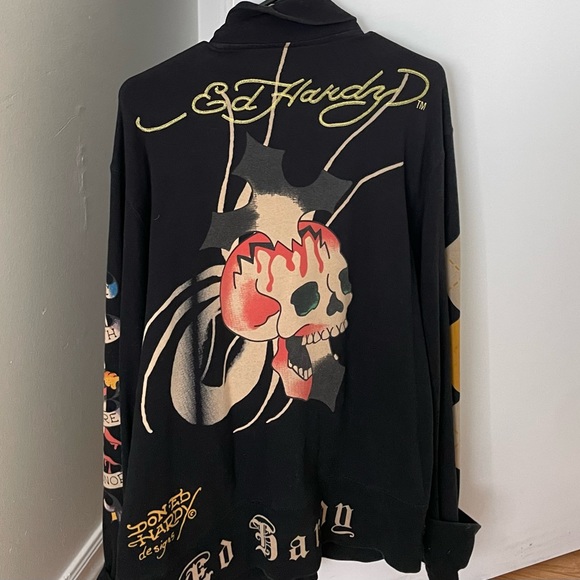 ed hardy zip sweater - Picture 1 of 5